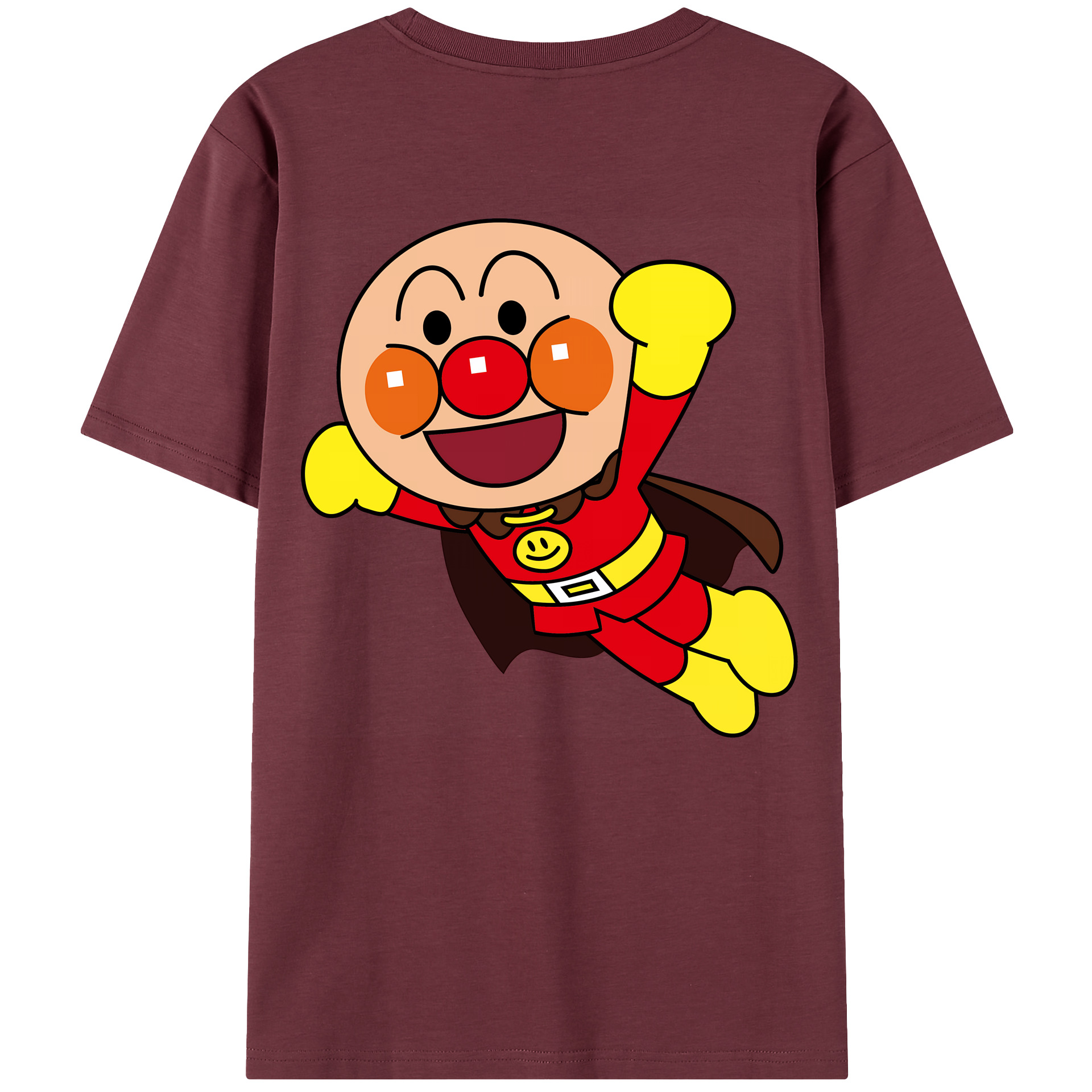 （画像用） アンパンマン Anpanman 綿100％半袖Tシャツ（背面プリント）